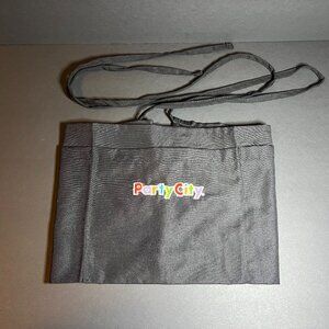 Party City Supply Store Employee Staff Black 3 Pocket Classic Logo Apron